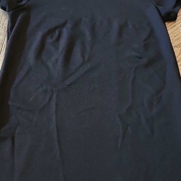 Anne Klein Black cowl neck stretchy t shirt size S - Picture 4 of 7